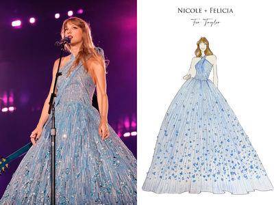 泰勒丝三度穿中国台湾订制服登演唱会！“冰雪女王战袍”制作过程曝光