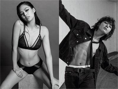 Jennie魅惑湿发、黑眼线超猛上阵！　与柾国穿CK成为性感制造机