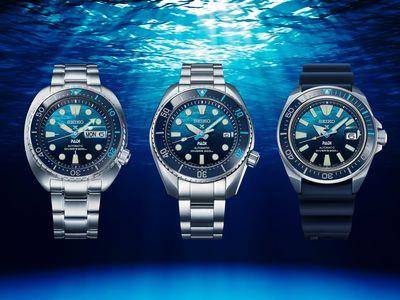 Seiko海龟、相扑、武士壳型尽出　经典表换波浪面号召爱海洋