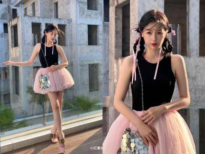 虞书欣穿澎澎裙变优雅芭蕾舞者　完全零赘肉身材秀大长腿太仙！