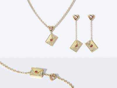 情书造型首饰助攻七夕表白　星月相随设计甜蜜放闪