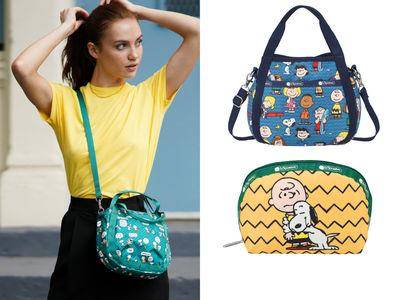 查理橄榄球斜背包、印花化妆包太Q！LeSportsac x PEANUTS联名必收款揭晓