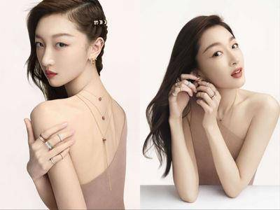 周冬雨直角肩与美背全都露 炼坠反戴太吸睛