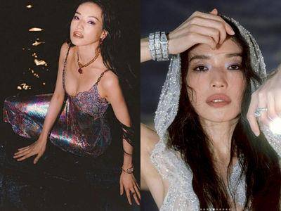 舒淇根本美神降临！穿蝴蝶低胸裙“人鱼出水”重回性感巅峰