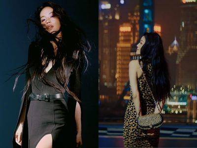 舒淇现身MK形象片根本女神降临！豹纹贴身裙＋套装剪影超性感