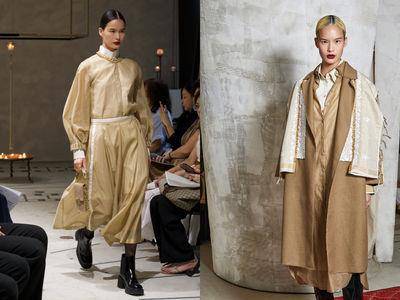 JAMEI CHEN展开秋冬印度之旅!异域风淡金色长袍、建筑美学藏袖口