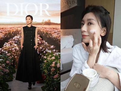 贾静雯“乘风破浪”美出新高度　自曝肌肤香到女儿都狂亲