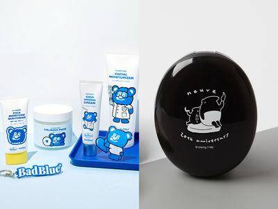 热卖20年“惹我蜜粉”变身黑色、BAD BLUE成为最可爱保养品