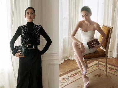 Angelababy为Roger Vivier上演法式性感！　超烧枕头包、毛呢逗号跟鞋助攻