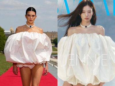 Jennie新造型“球状洋装”撞衫超模！　释放完全没见过的性感空灵模样