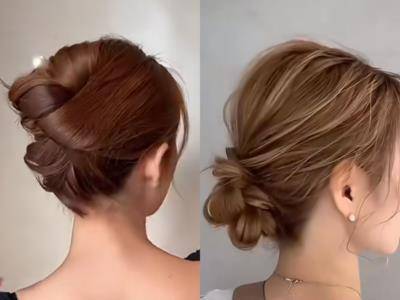 3款超简单花苞头1分钟就可以编好！轻松拥有随性柔美感