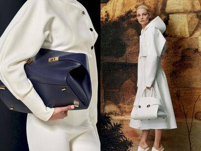 包・开箱／FERRAGAMO大尺寸“拥抱包”出镜率超高！标志性双扣环、午夜蓝必收