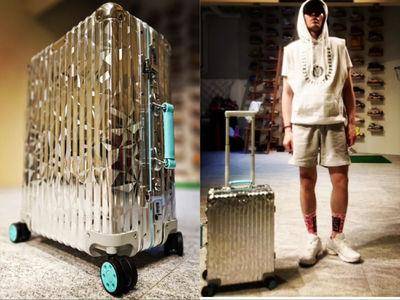 萧敬腾抢到近12万RIMOWA X Tiffany登机箱　曝整墙惊人潮鞋收藏
