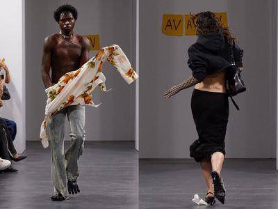 米兰时装周／衣服都没穿好就上台！AAAAAA大秀“史上最匆忙”引话题