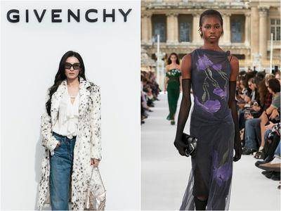巴黎时装周／张柏芝披皮草气场全开！Givenchy种下优雅花卉　爆款鲨鱼靴露趾了