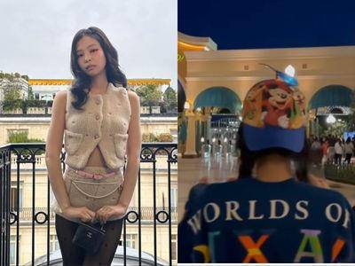 Jennie卸香奈儿华服换迪士尼装　童心大发游乐园