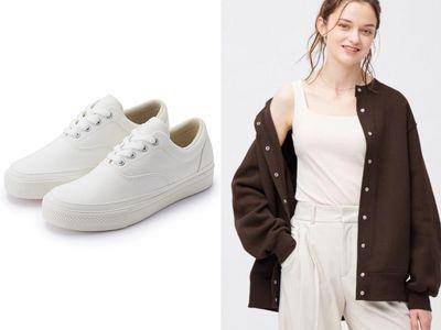 无印新款小白鞋抢先穿　入秋必备单品﻿“针织外套”百变穿搭都适合