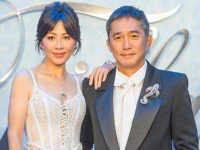 刘嘉玲透视马甲大露事业线　甜蜜勾梁朝伟挺Tiffany