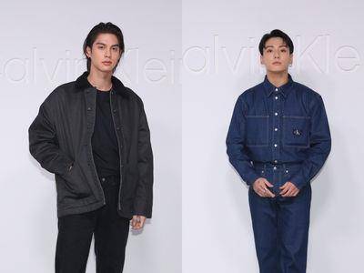 “CK神颜全到齐”柾国、泰星天菜Bright比帅！　穿丹宁套装男友力破表