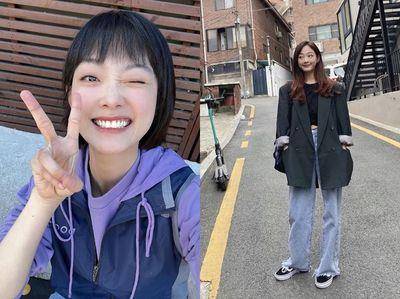 《大力女子姜南顺》李瑜美私服超有个性 格纹单品、帽T也能有时髦感