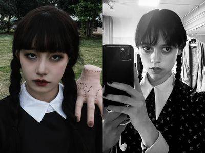 零成本！“星期三”暗黑系万圣节战袍　加1单品秒变身黑魔女