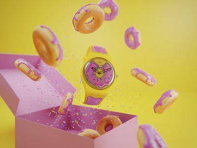 甜甜圈Swatch被咬一口　“蚂蚁人”与《辛普森家庭》粉丝必收