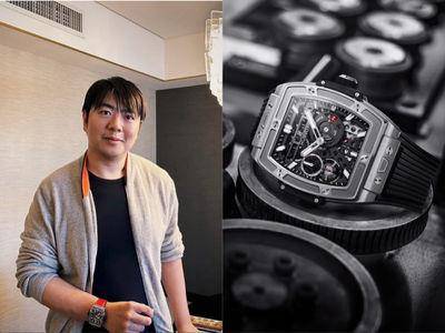 钢琴家郎朗来台71万名表吸睛　换红表带更高调