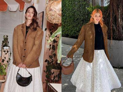 陈庭妮撞衫人间芭比Somi！联手带货美拉德风“Prada爆款半月包”　