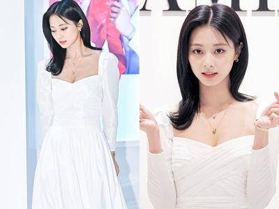 周子瑜仙气白裙一登场神颜爆击！“好身材藏不住”把平价衣穿得像精品