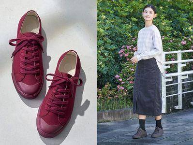 无印良品小白鞋秋冬新色太欠买　沉稳色调藏细节网赞“满分穿搭”