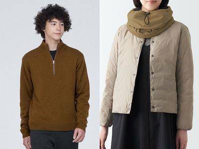 无印良品新款“高领半拉炼开襟衫”秒现天鹅颈！　率性领围保暖更加倍