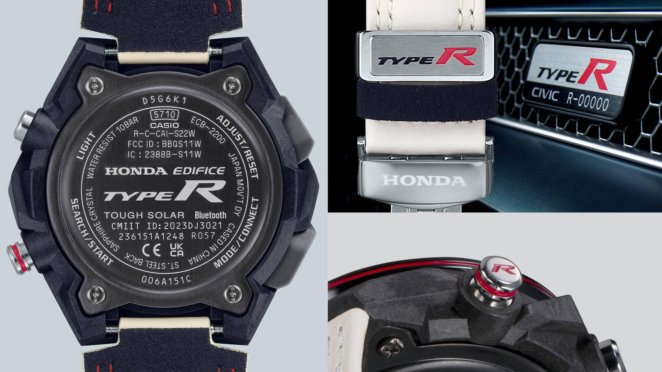 Honda联名EDIFICE表帅翻被秒杀　蜂窝面盘像进气孔 最新资讯 图3张