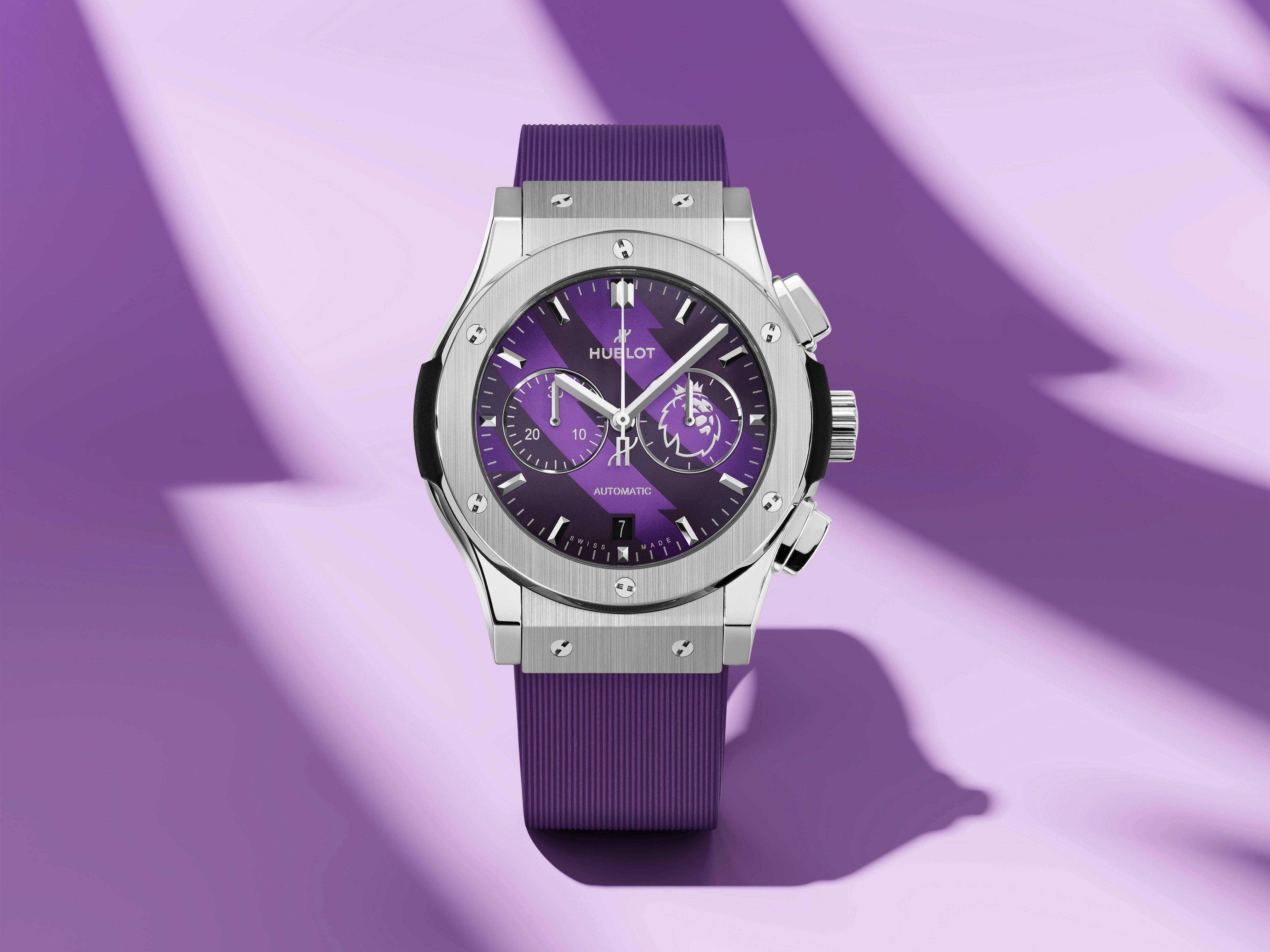 HUBLOT紫色雄狮表好霸气　英超足球迷一眼认出 时尚穿搭 图1张