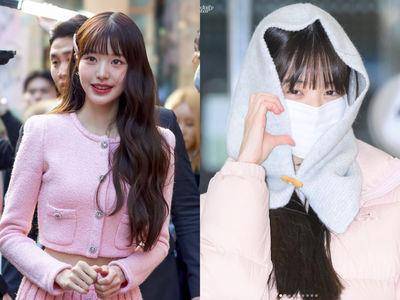 张员瑛机场“超保暖遮脸”逗乐粉丝！换粉嫩百褶裙甜成人间洋娃娃