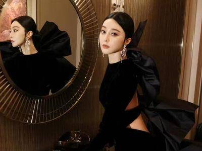 范冰冰化身暗黑蝴蝶超有气场！“蝴蝶结点缀美背”转身S曲线惊艳红毯