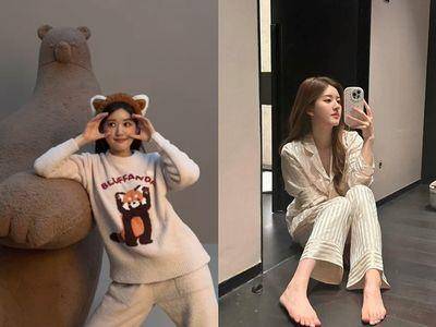 赵露思竟是睡衣大户！小熊猫举手好可爱　情侣套装连陈哲远都在穿