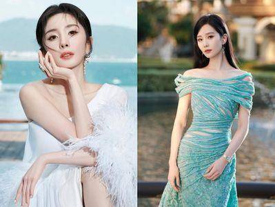 杨幂超仙羽毛礼服网赞“美得太过份”　刘诗诗自带气质化身茉莉公主