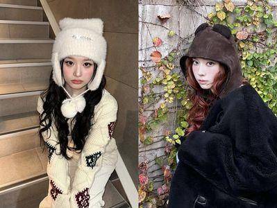 韩星同款秋冬帽子推荐　“Y2K甜酷猫耳”、“软萌熊耳”本季必入手
