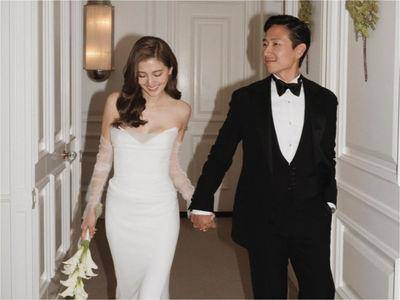 吴千语嫁百亿富三代“中式婚服”蝙蝠绣花藏寓意！　简洁白纱衬好身材