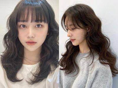 2024中长发发型推荐　甜美轻盈“Candy Perm”搭配浏海就像漫画人物