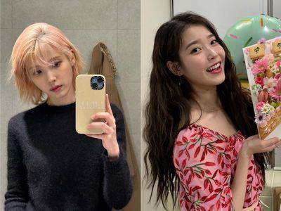 IU挑战樱花粉金发太梦幻！5款“韩系发型范本”根本美发百科全书