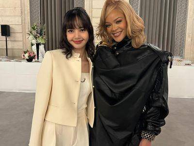 Lisa收起性感改当优雅淑女　套20万Dior裤装会蕾哈娜