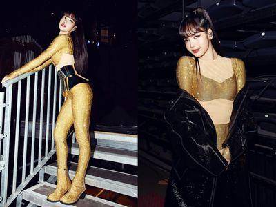 谁顶得住？Lisa穿Loewe金色马甲全身包紧也超辣　加码私服同款3手袋