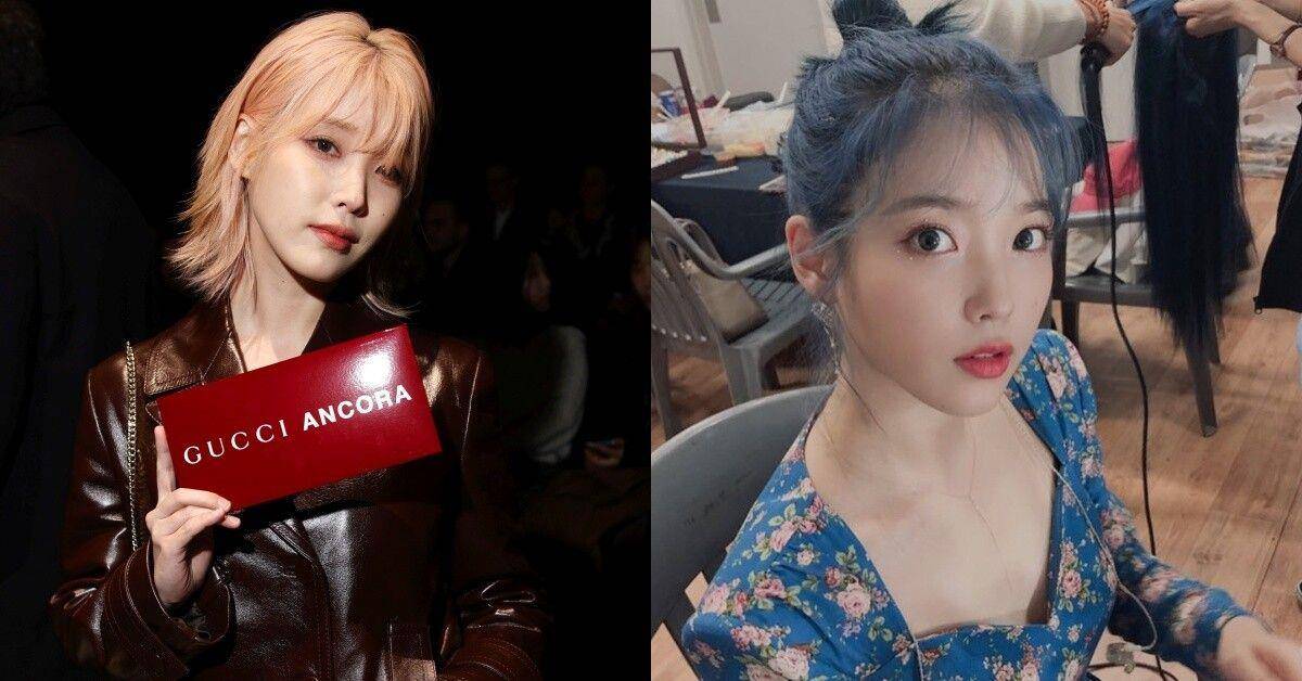 IU根本最强发色教科书！带火8款“显白发色”　柔和桃黄肌也能染 最新资讯 图1张
