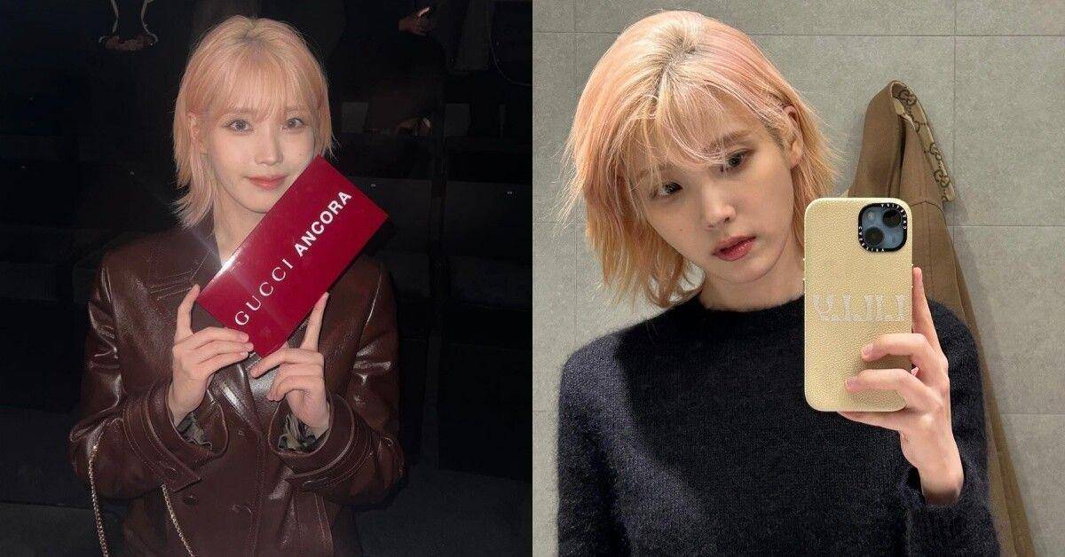 IU根本最强发色教科书！带火8款“显白发色”　柔和桃黄肌也能染 最新资讯 图2张