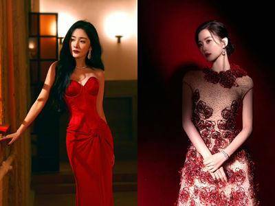 美到封神的红礼服盘点!刘诗诗“红玫瑰薄纱”超仙 杨幂性感马甲露S曲线