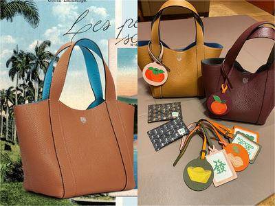 包・开箱／Moynat龙年限量“好柿花生”托特包！搭麻将、元宝皮革吊饰最讨喜