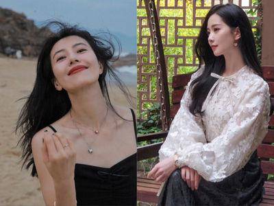 高圆圆叠搭珠宝海边吹风美翻　刘诗诗耳环控泄俏皮性格