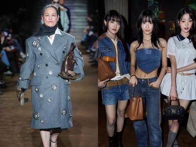 巴黎时装周／子瑜队友最辣！Miu Miu请70岁上海阿嬷走秀　学院风变样了