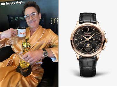 小劳勃道尼冷处理无礼风波　戴百万积家金表秀小金人